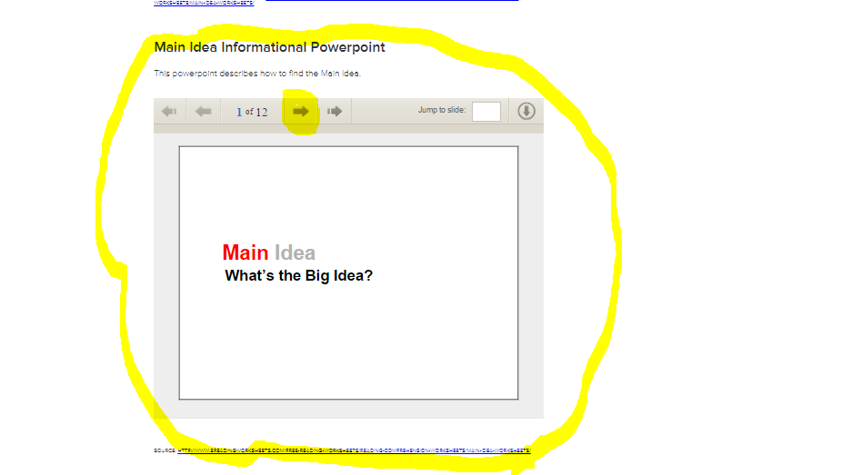 main idea